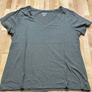 Old Navy Women's V-Neck Tee - Dark Olive